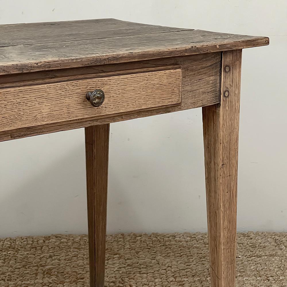 18th Century Country French Stripped End Table For Sale 4