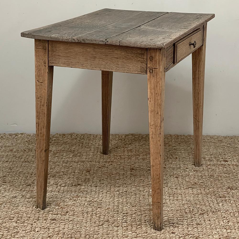 18th Century Country French Stripped End Table For Sale 7