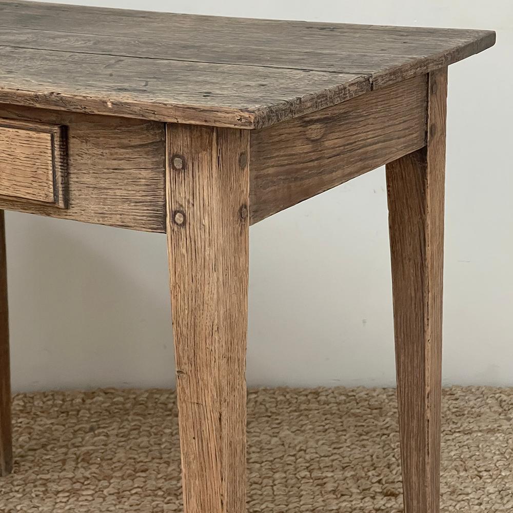 18th Century Country French Stripped End Table For Sale 8