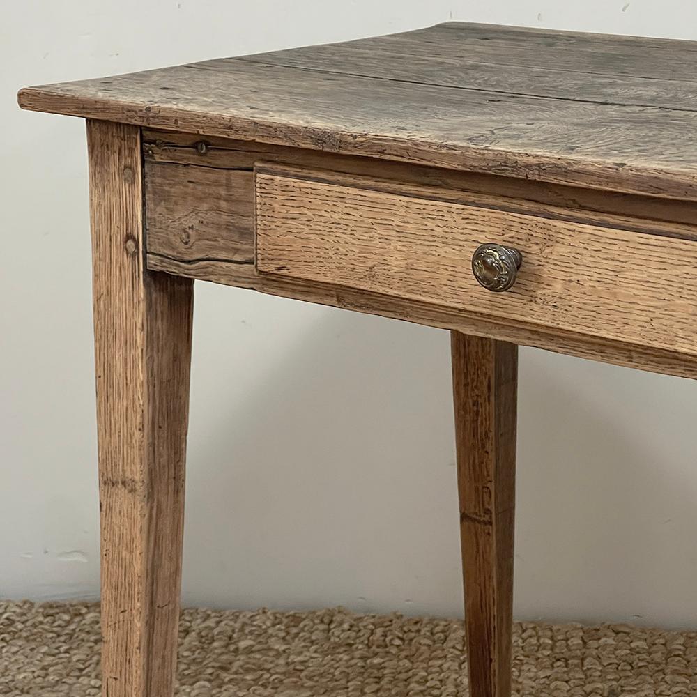 18th Century Country French Stripped End Table For Sale 10