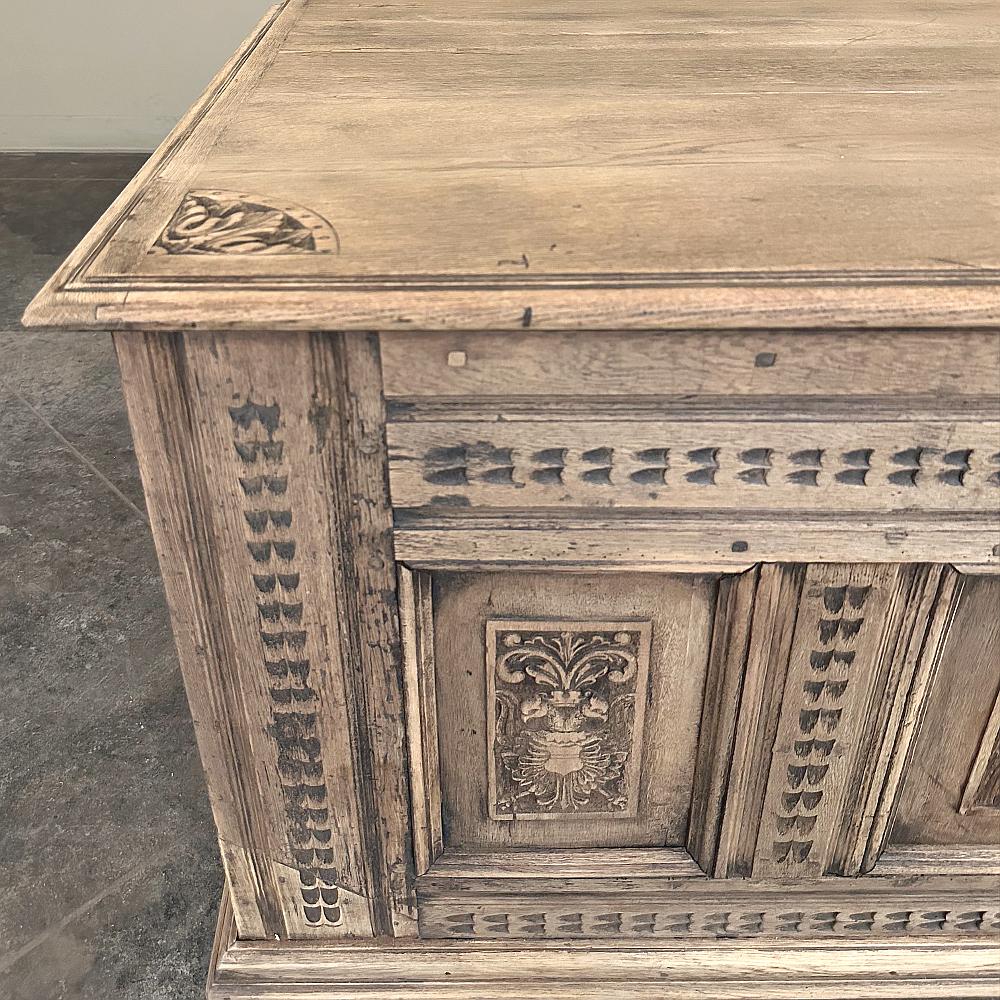 Baule neoclassico a righe francese del XVIII secolo ~ Cassapanca per coperte in vendita 3