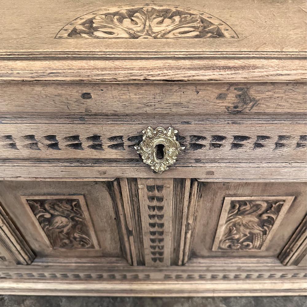 Baule neoclassico a righe francese del XVIII secolo ~ Cassapanca per coperte in vendita 10