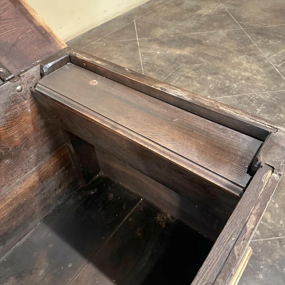 Baule neoclassico a righe francese del XVIII secolo ~ Cassapanca per coperte in vendita 12