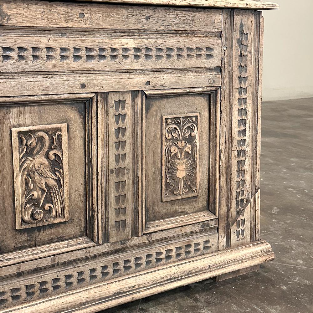 Baule neoclassico a righe francese del XVIII secolo ~ Cassapanca per coperte in vendita 2