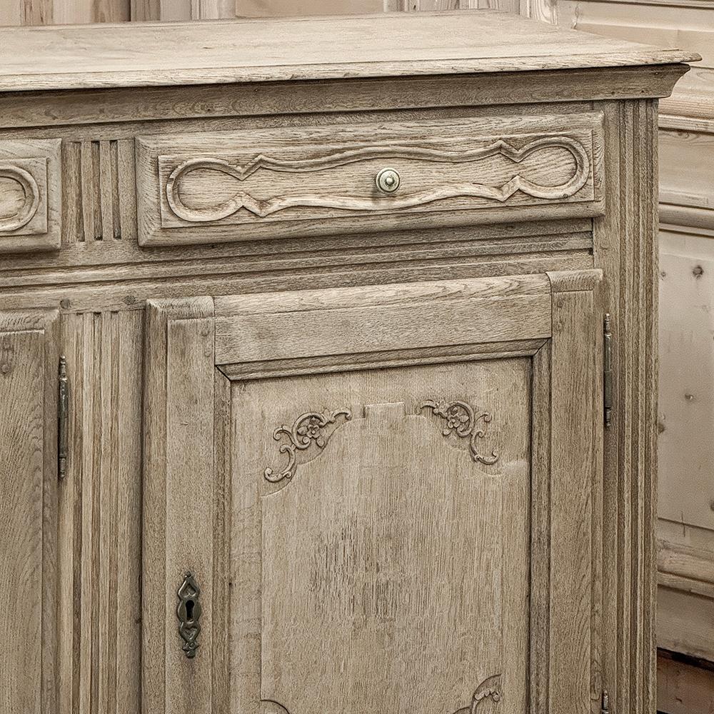 18th Century Country French Stripped Oak Buffet ~ Enfilade For Sale 5
