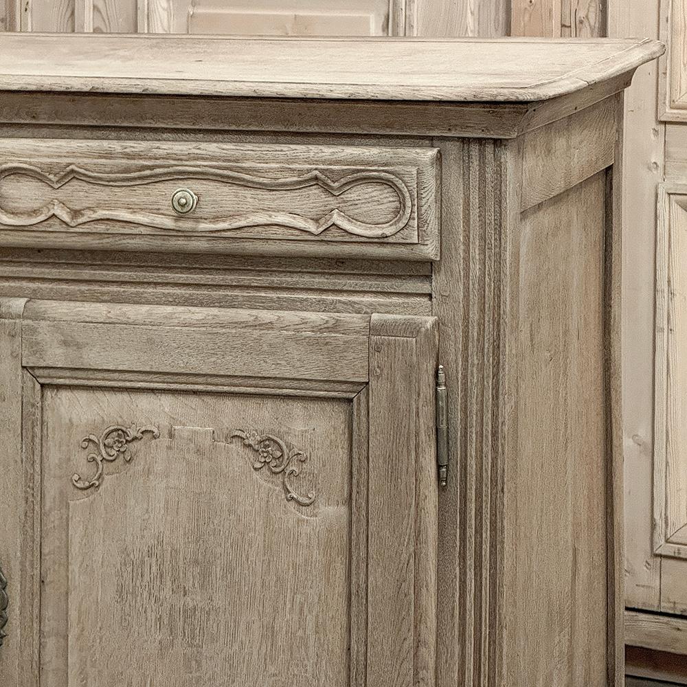18th Century Country French Stripped Oak Buffet ~ Enfilade For Sale 7