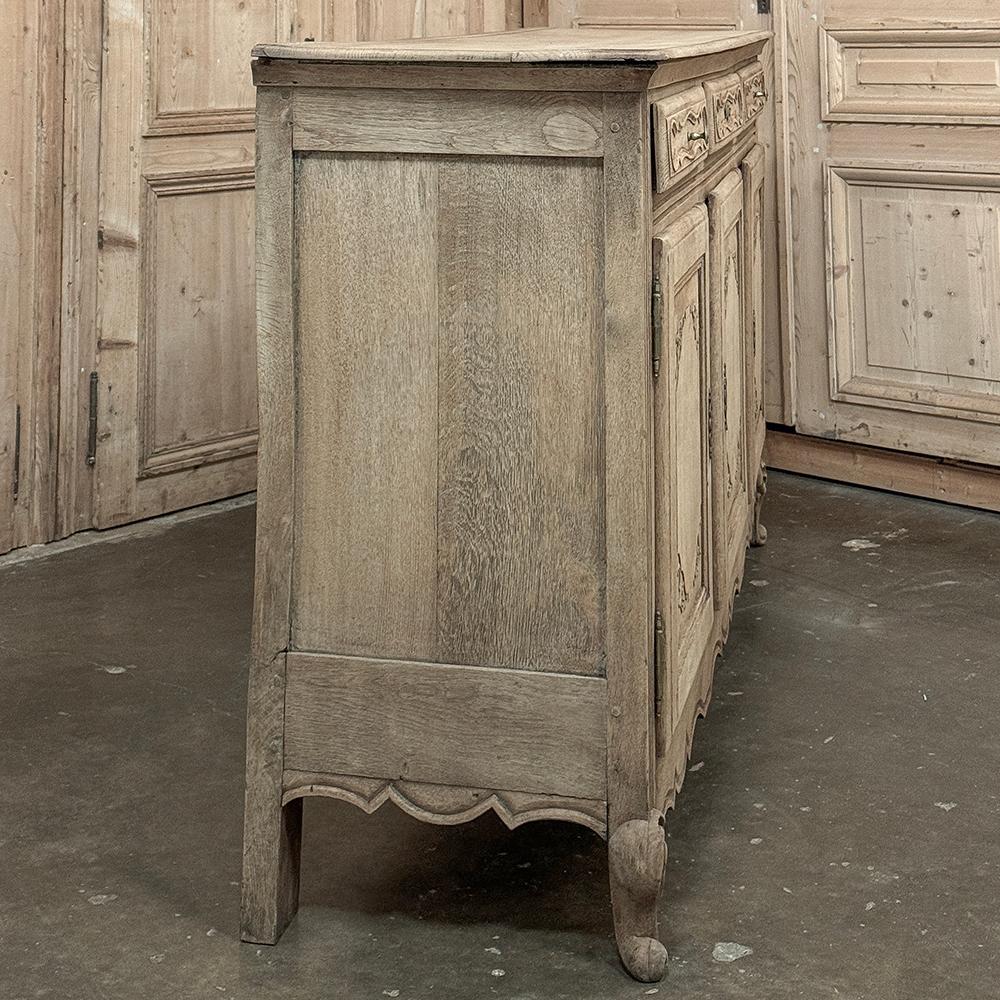 18th Century Country French Stripped Oak Buffet ~ Enfilade For Sale 12