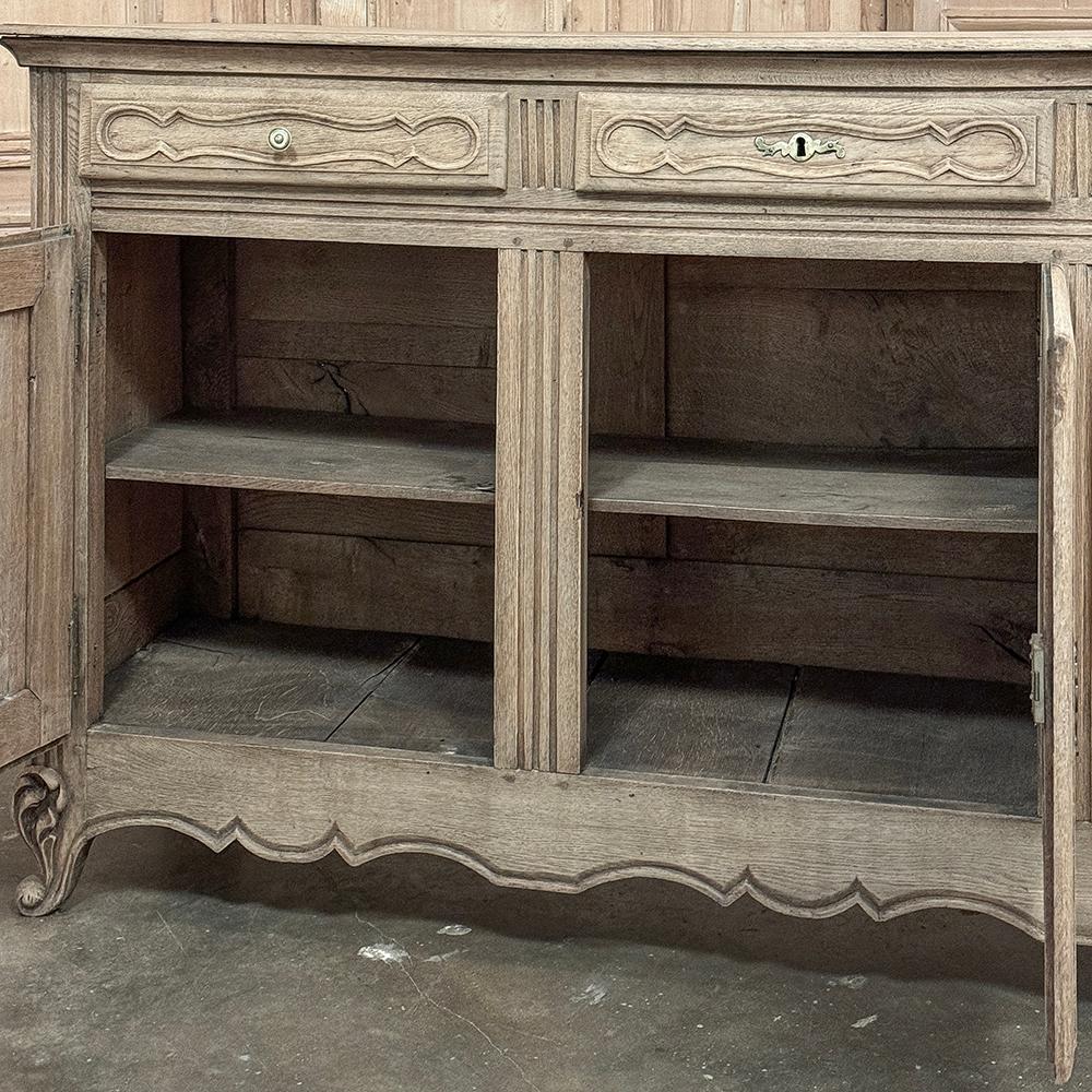 18th Century Country French Stripped Oak Buffet ~ Enfilade For Sale 13