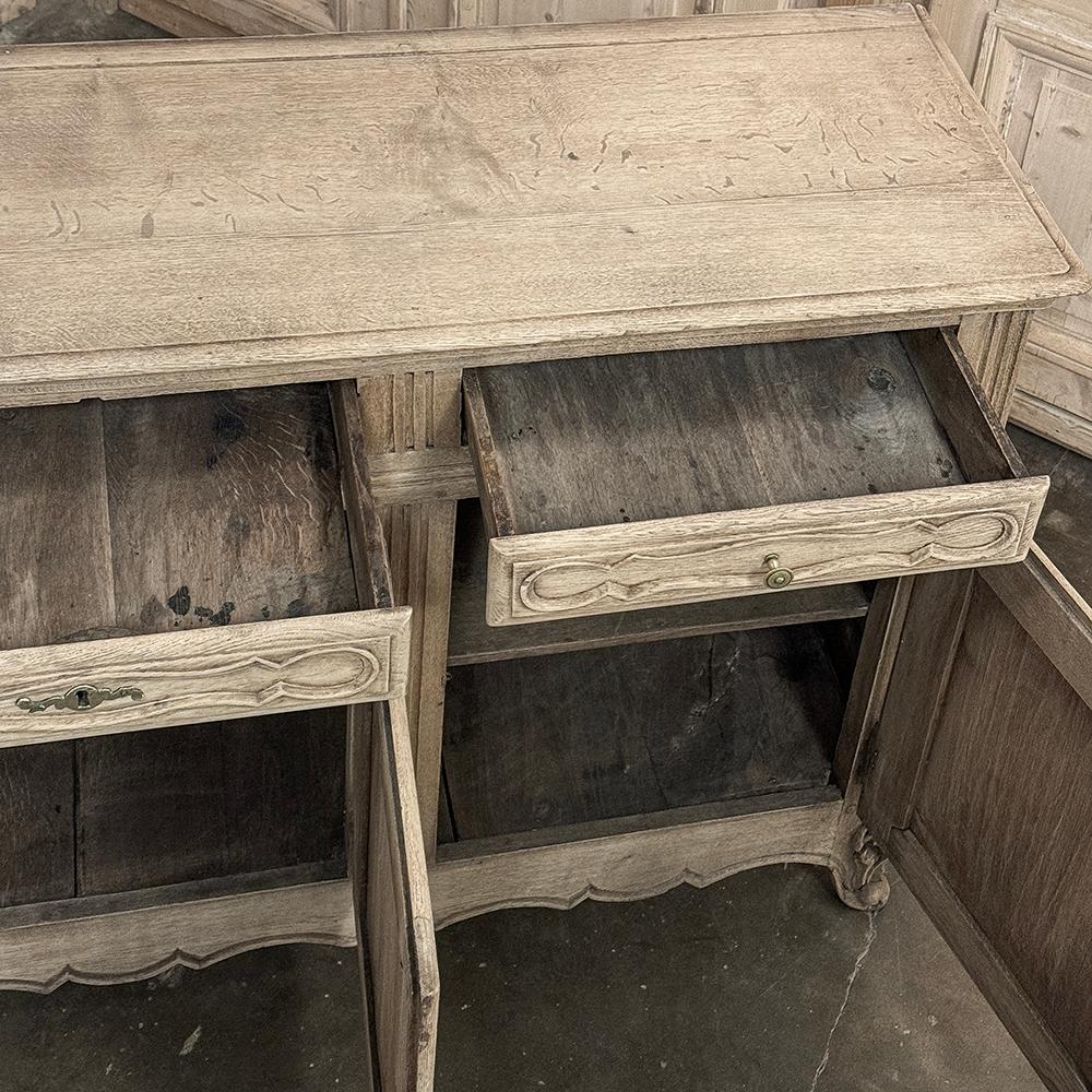 18th Century Country French Stripped Oak Buffet ~ Enfilade For Sale 1