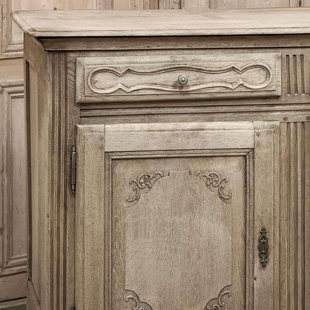 18th Century Country French Stripped Oak Buffet ~ Enfilade For Sale 2