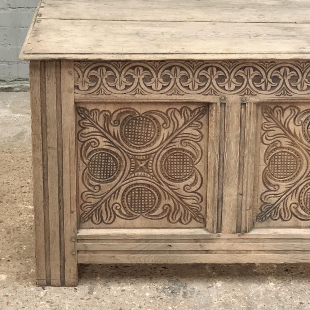 French Provincial 18th Century Country French Stripped Trunk