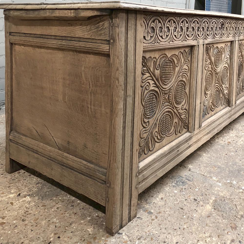 18th Century Country French Stripped Trunk 3