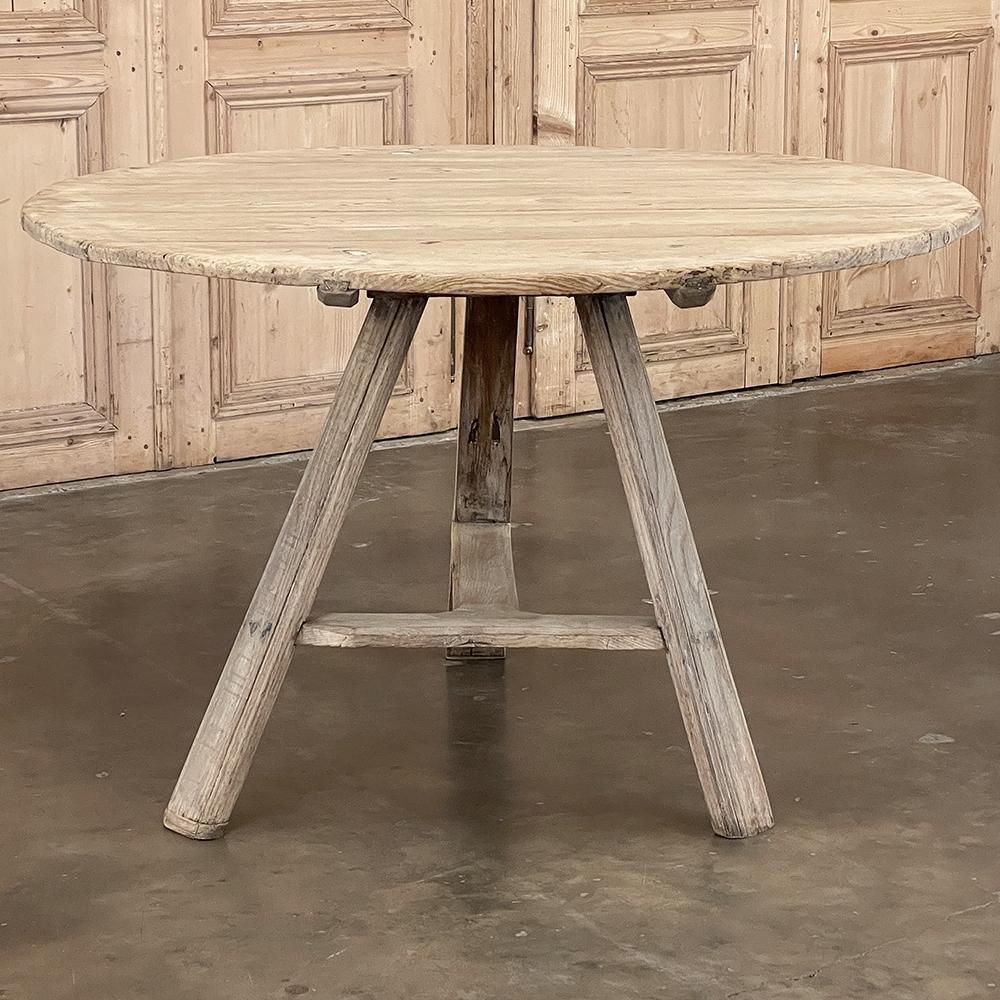 Hand-Crafted 18th Century Country French Tilt-Top Center Table For Sale
