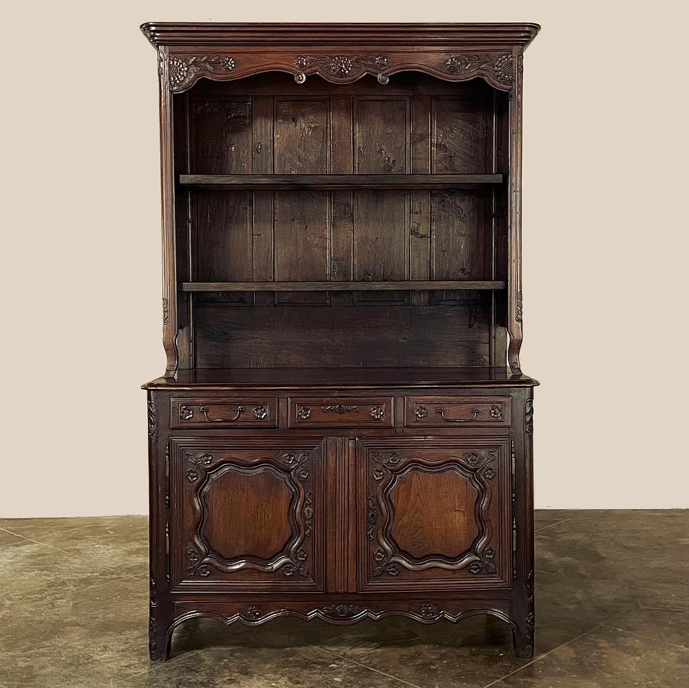 French Provincial 18th Century Country French Vaisselier ~ Buffet For Sale