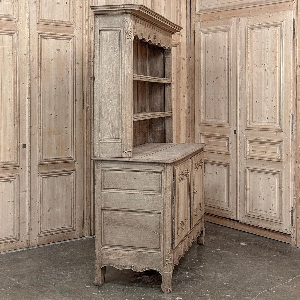 Buffet Vaisselier francese del XVIII secolo in Oak striato in vendita 8