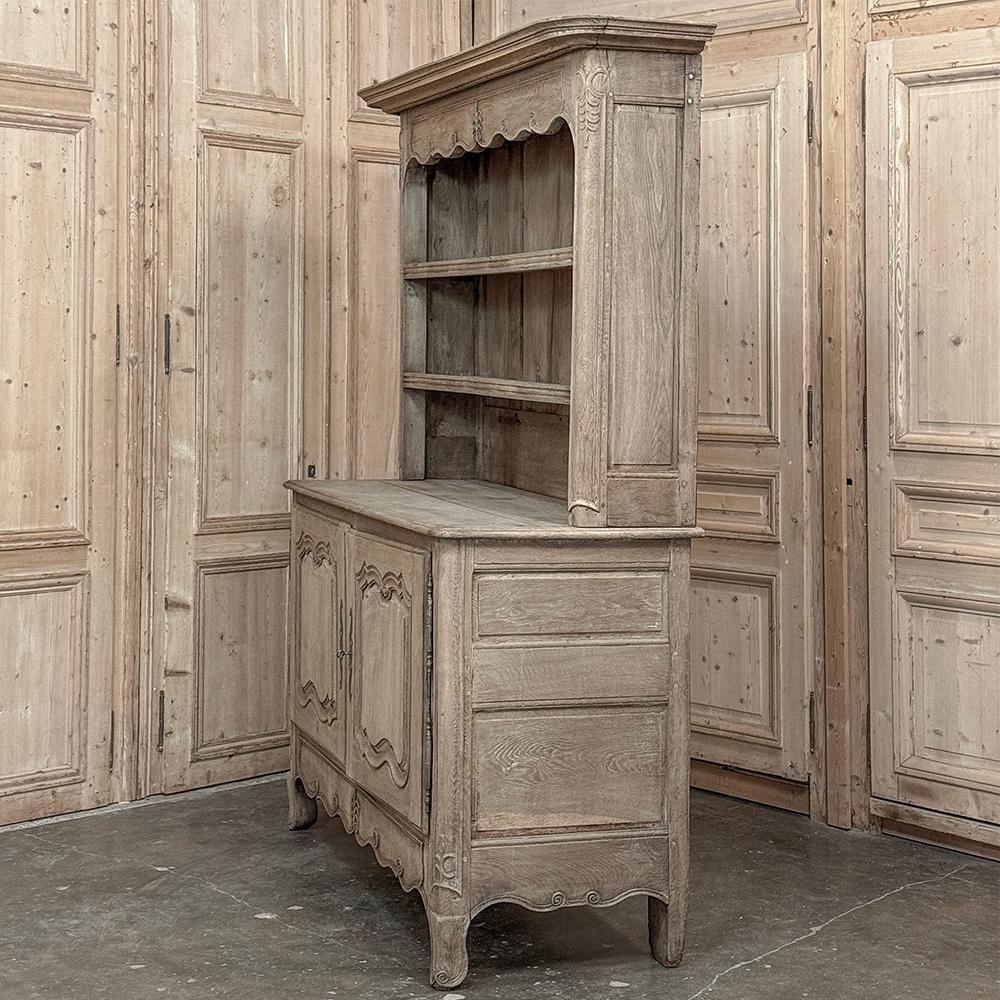 Buffet Vaisselier francese del XVIII secolo in Oak striato in vendita 9