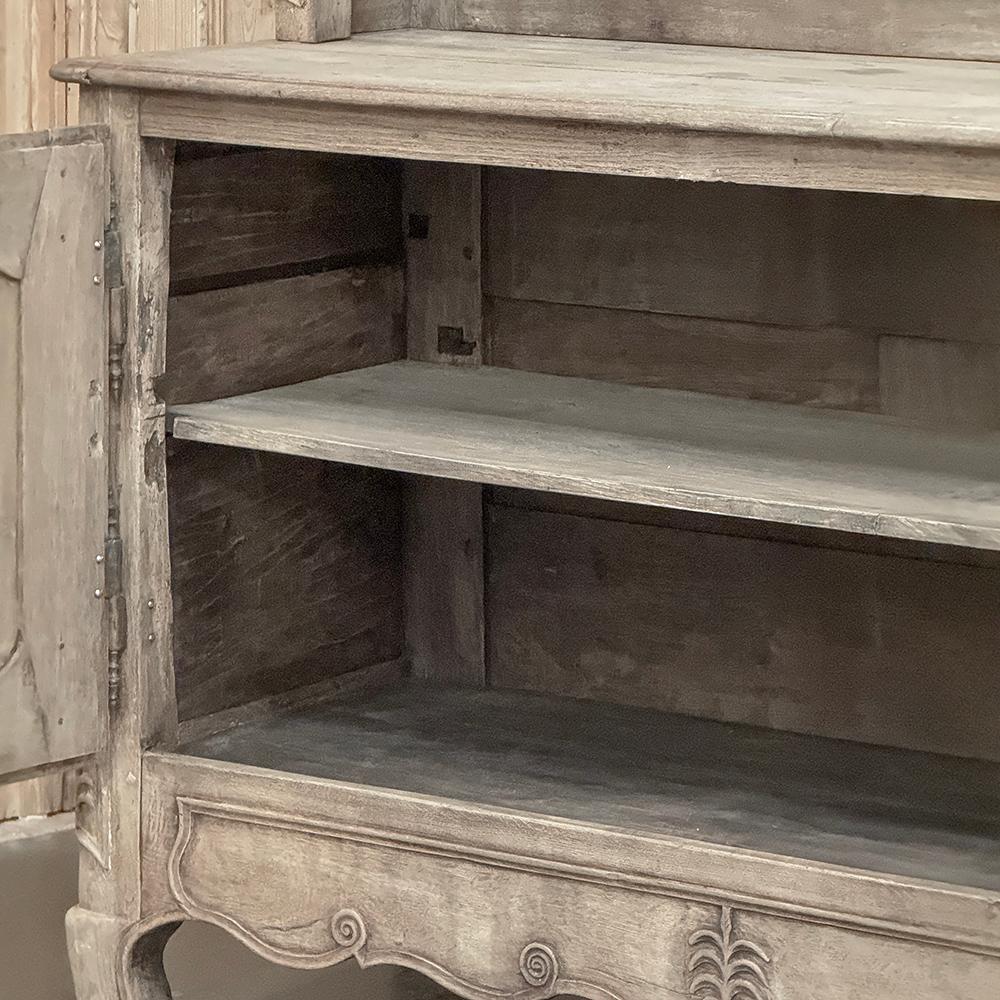 Buffet Vaisselier francese del XVIII secolo in Oak striato in vendita 11