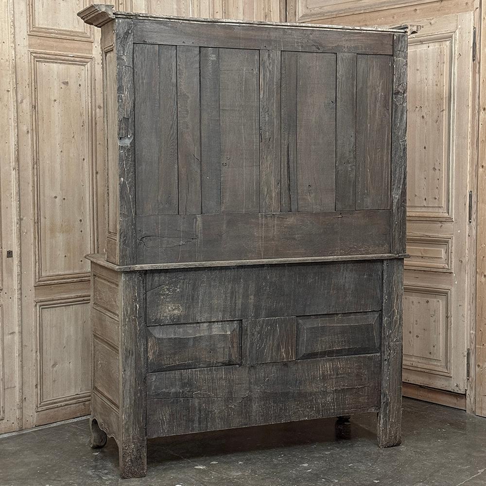 Buffet Vaisselier francese del XVIII secolo in Oak striato in vendita 13