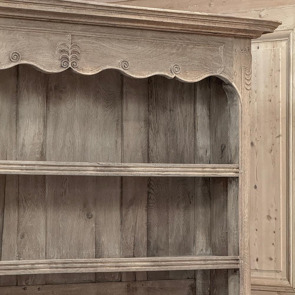 Buffet Vaisselier francese del XVIII secolo in Oak striato in vendita 1
