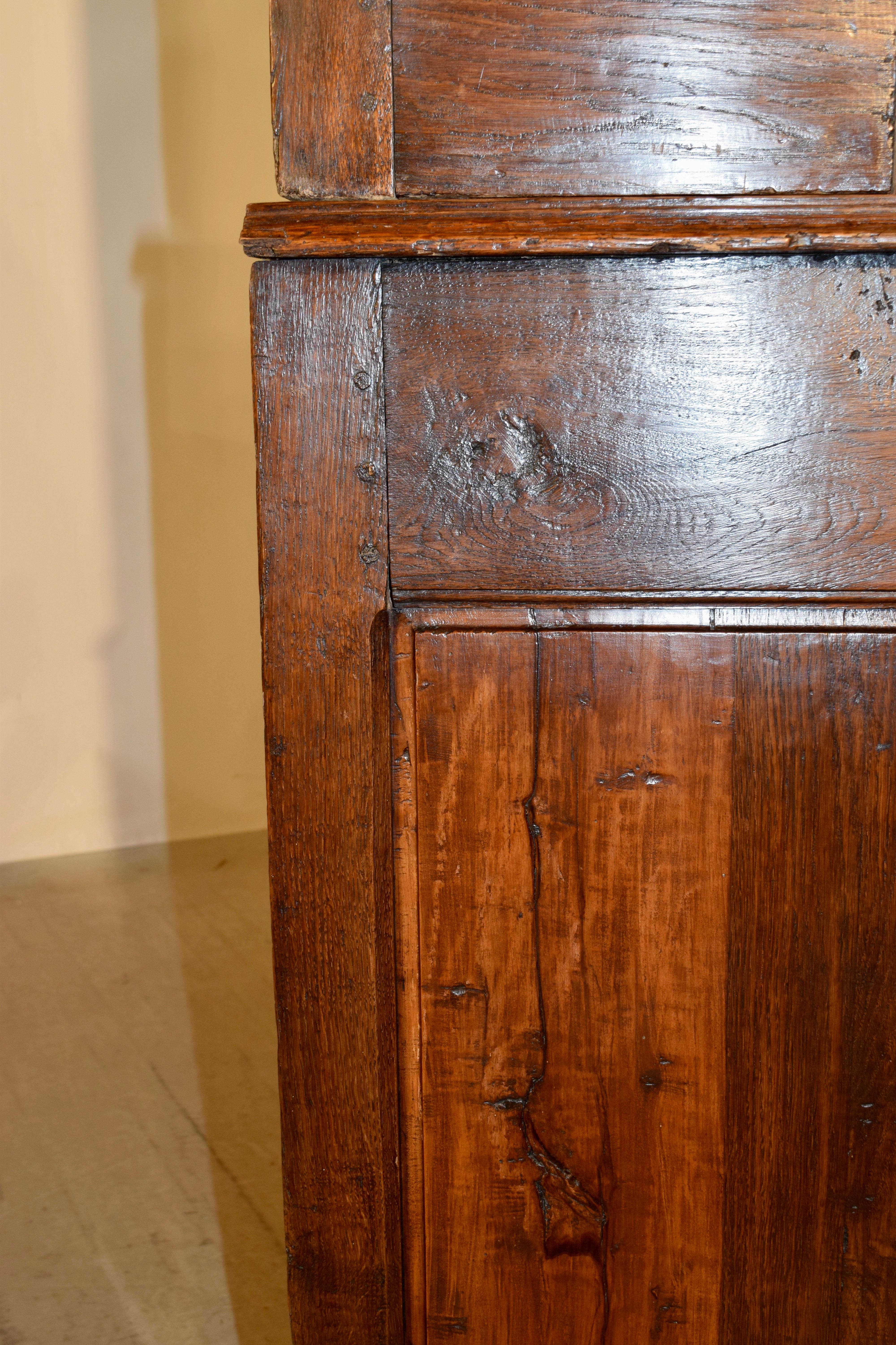 18th Century Country French Wall Cupboard In Good Condition For Sale In High Point, NC