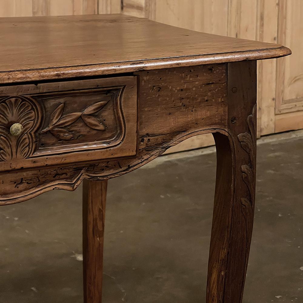 18th Century Country French Walnut End Table For Sale 8