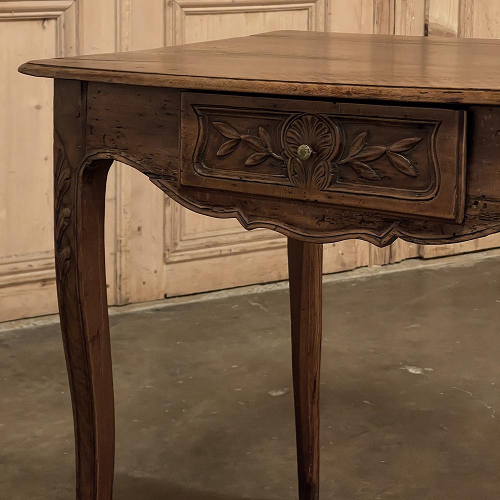 18th Century Country French Walnut End Table For Sale 10