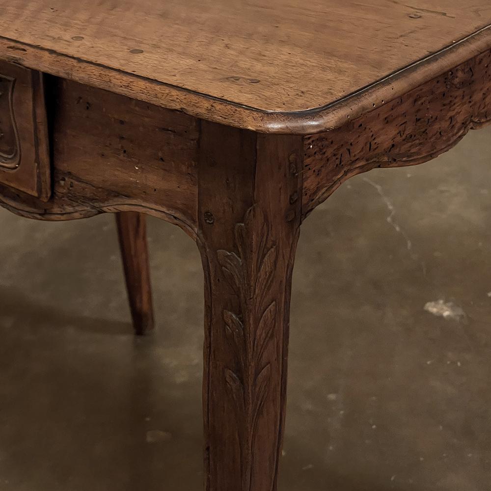 18th Century Country French Walnut End Table For Sale 11