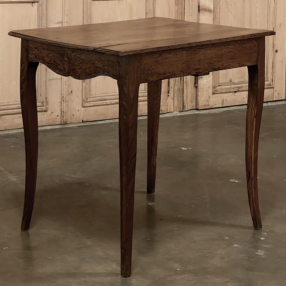 18th Century Country French Walnut End Table For Sale 12