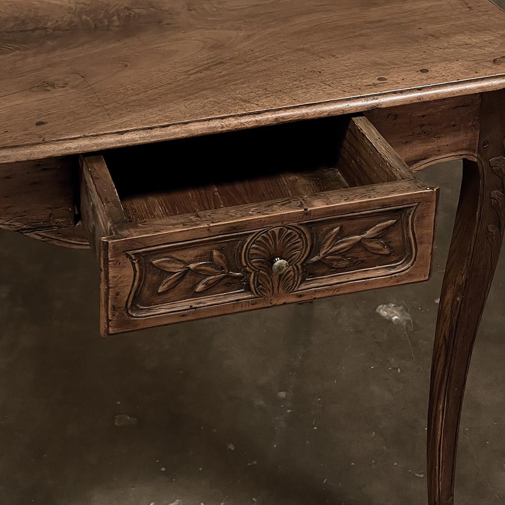 18th Century Country French Walnut End Table For Sale 5