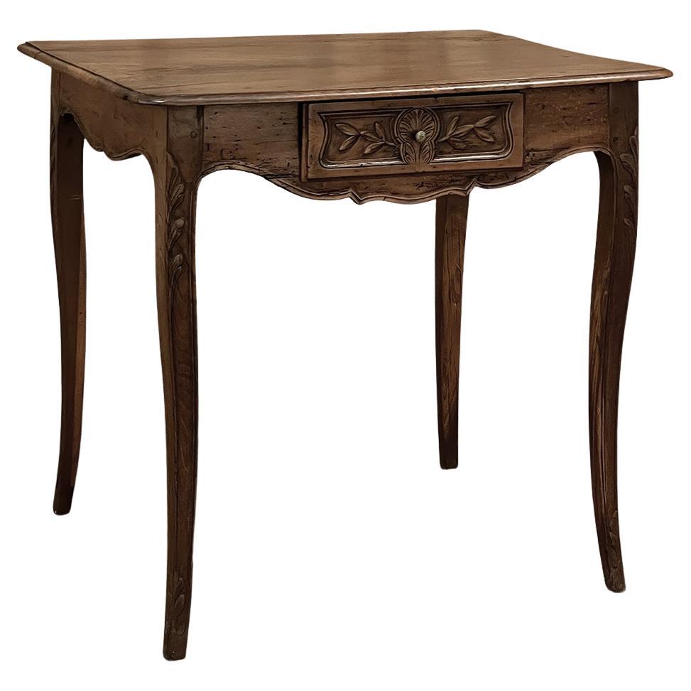 18th Century Country French Walnut End Table