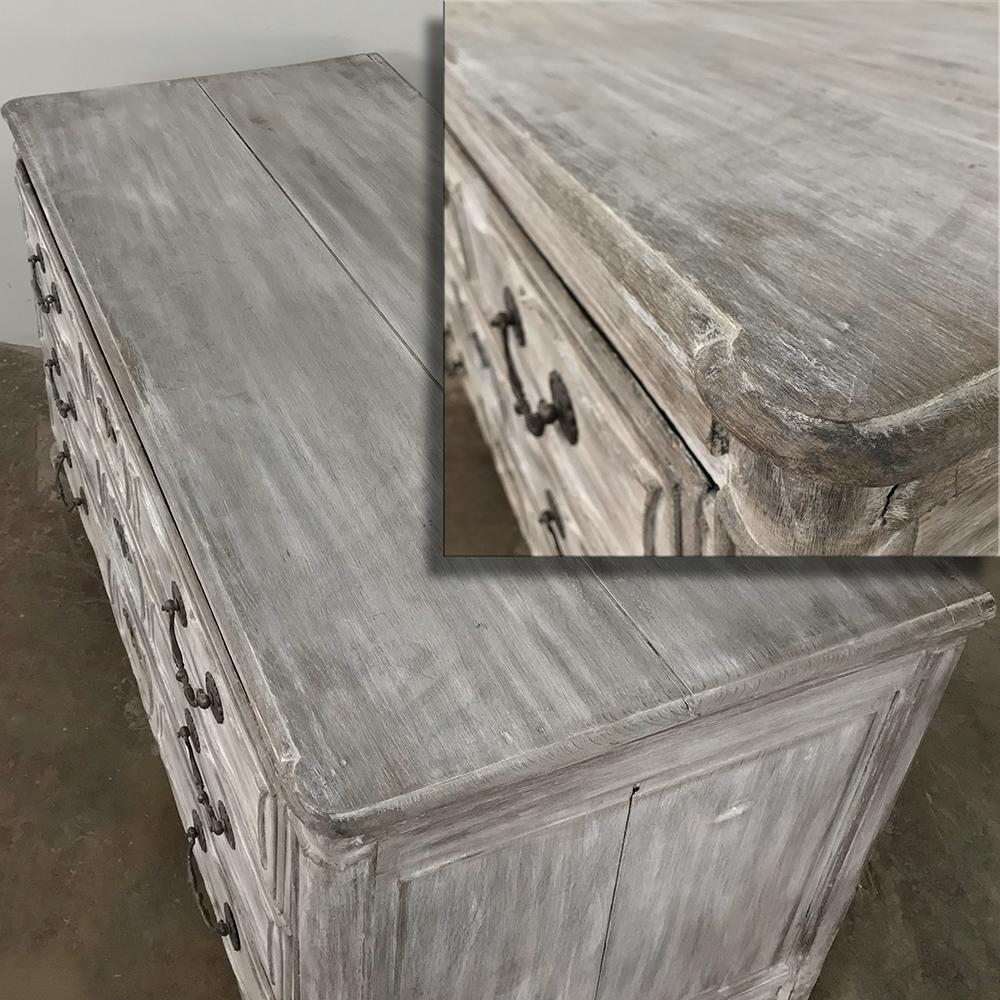 18th Century Country French Whitewashed Commode For Sale 5