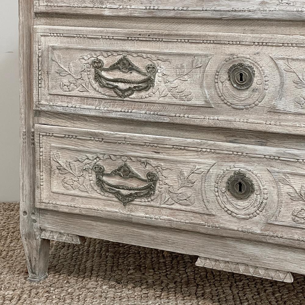 18th Century Country French Whitewashed Commode For Sale 12