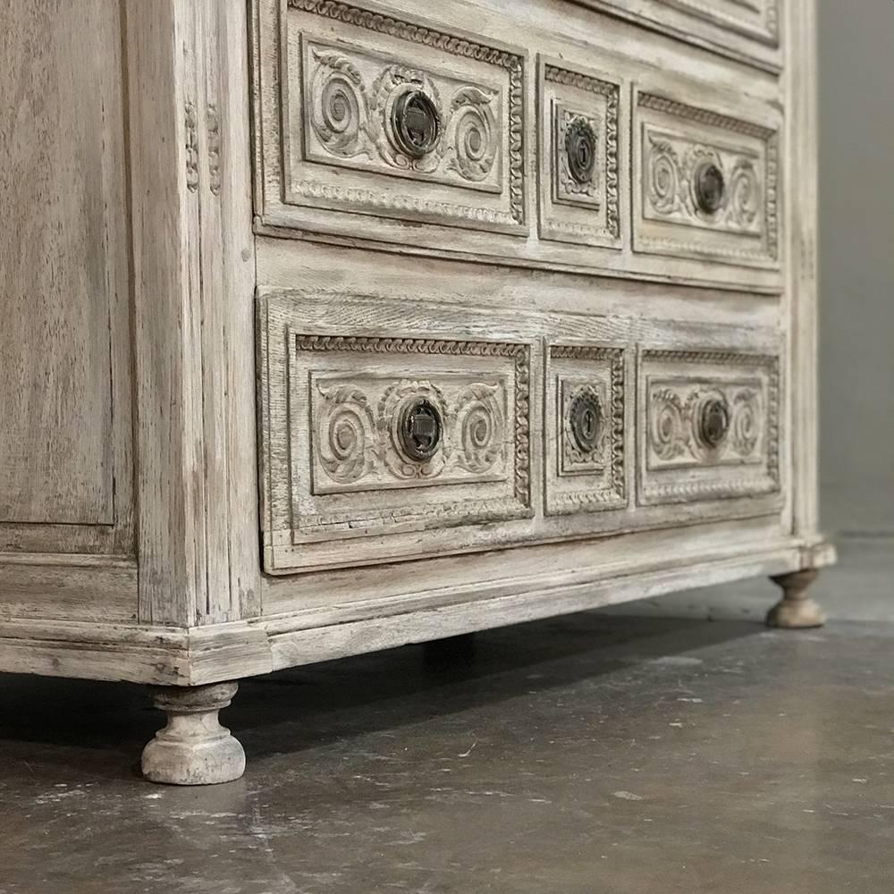 18th Century Country French Whitewashed Louis XVI Commode 2