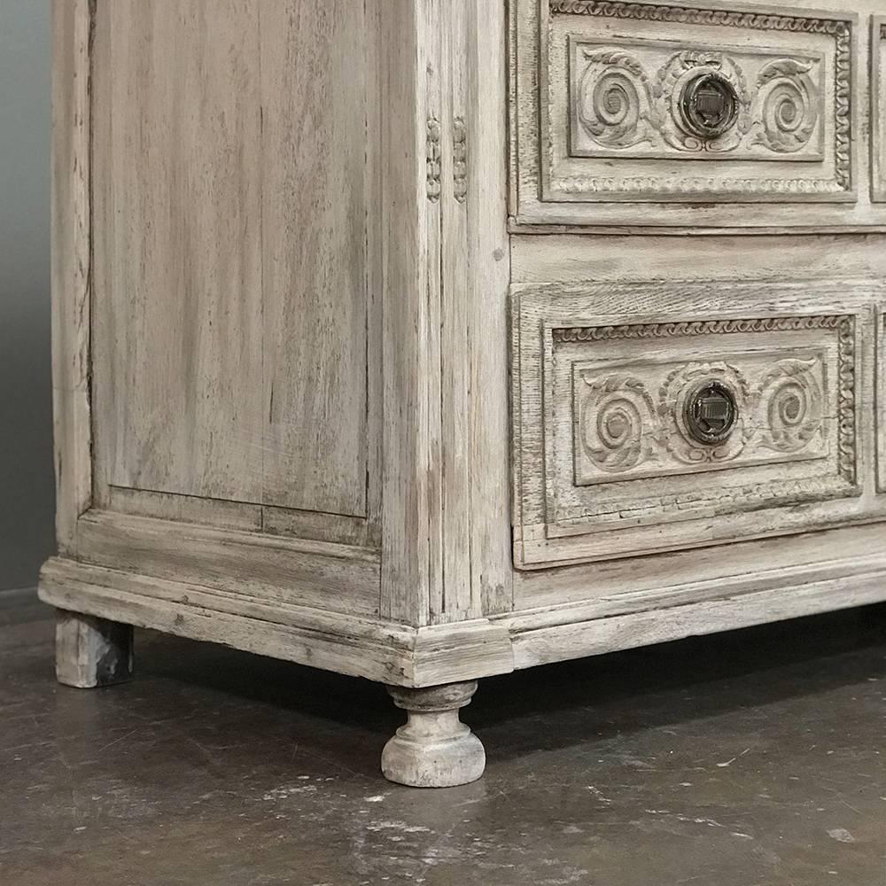 18th Century Country French Whitewashed Louis XVI Commode 3