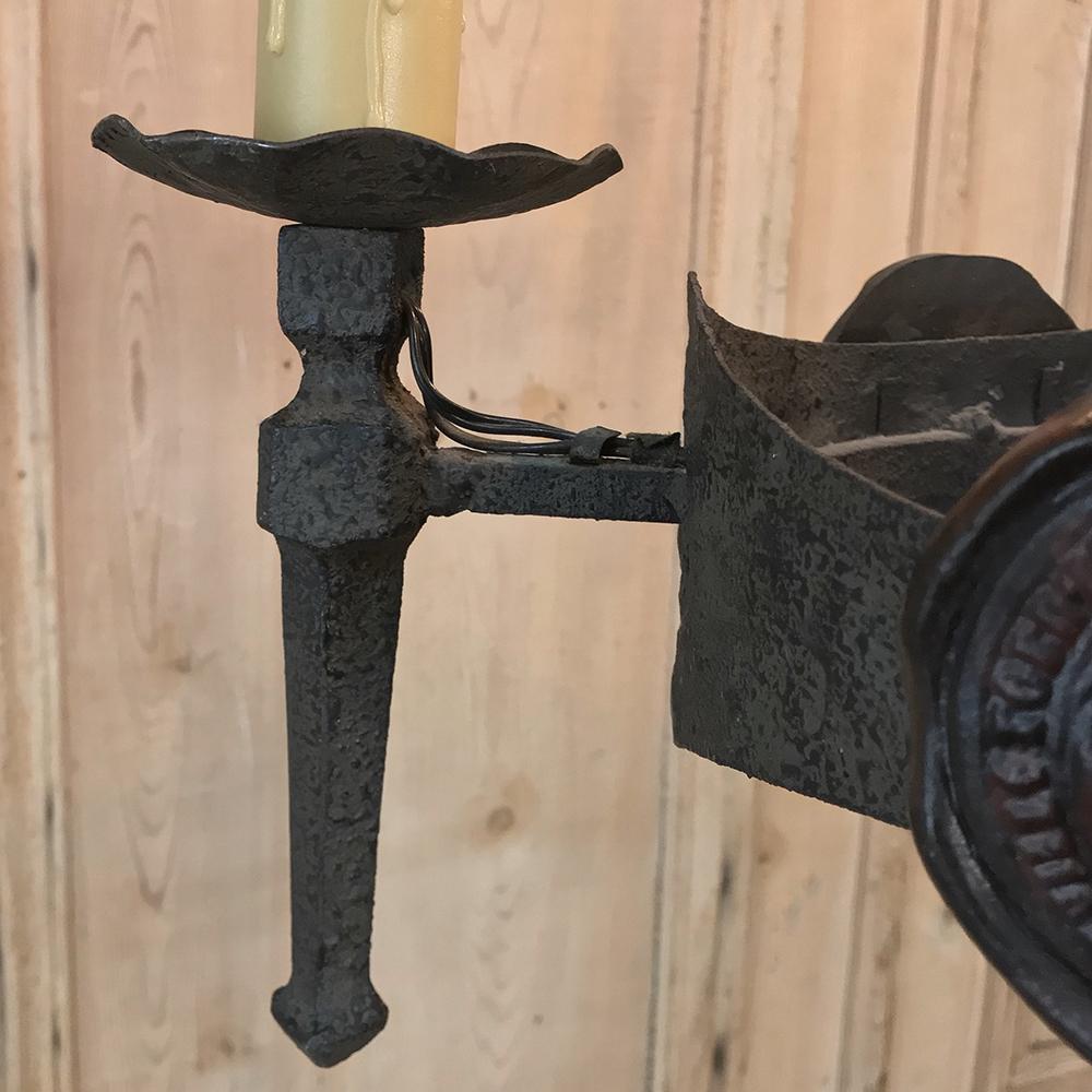 18th Century Country French Wrought Iron Torchere 6
