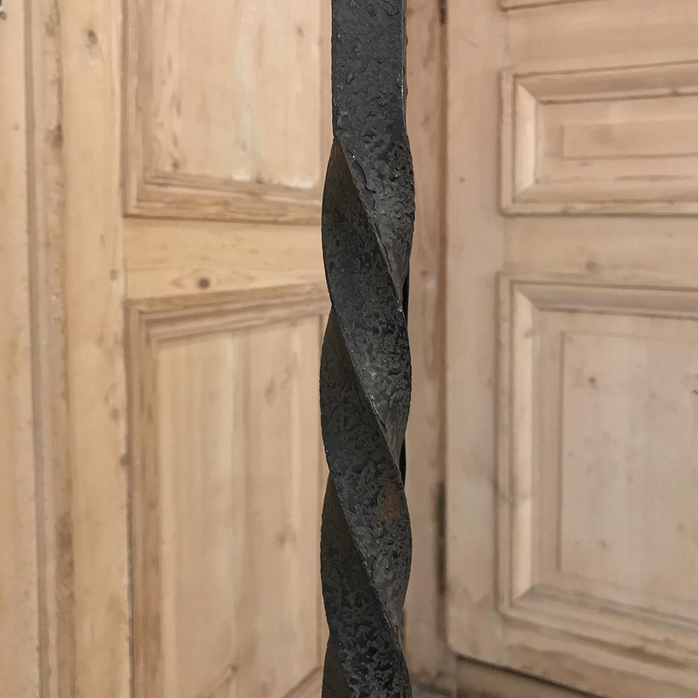 18th Century Country French Wrought Iron Torchere 2
