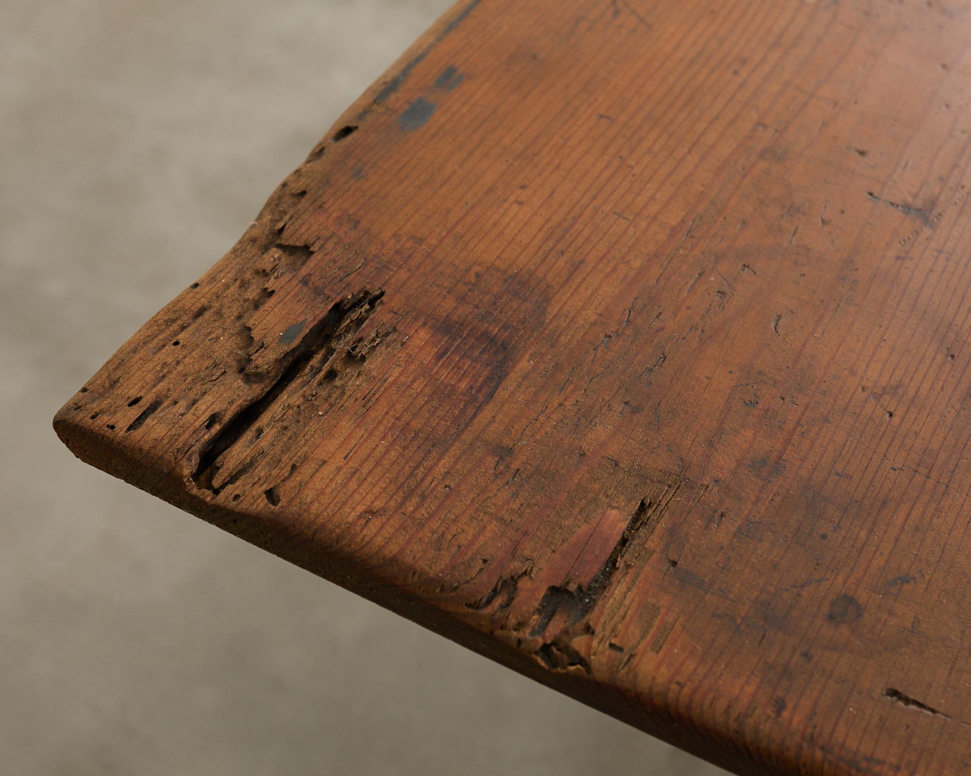 18th Century Country Swedish Pine Farmhouse Bockboard Dining Table 5