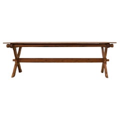 18th Century Country Swedish Pine Farmhouse Bockboard Dining Table