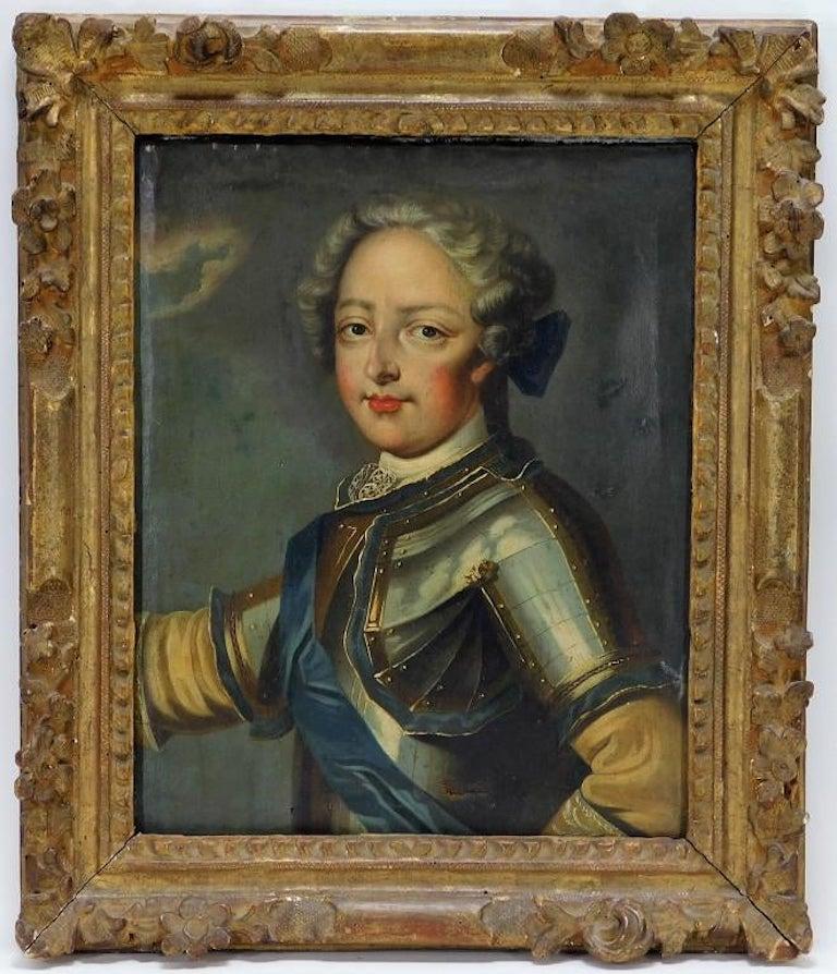 French 18th Century Court Portrait of a Young Louis XV