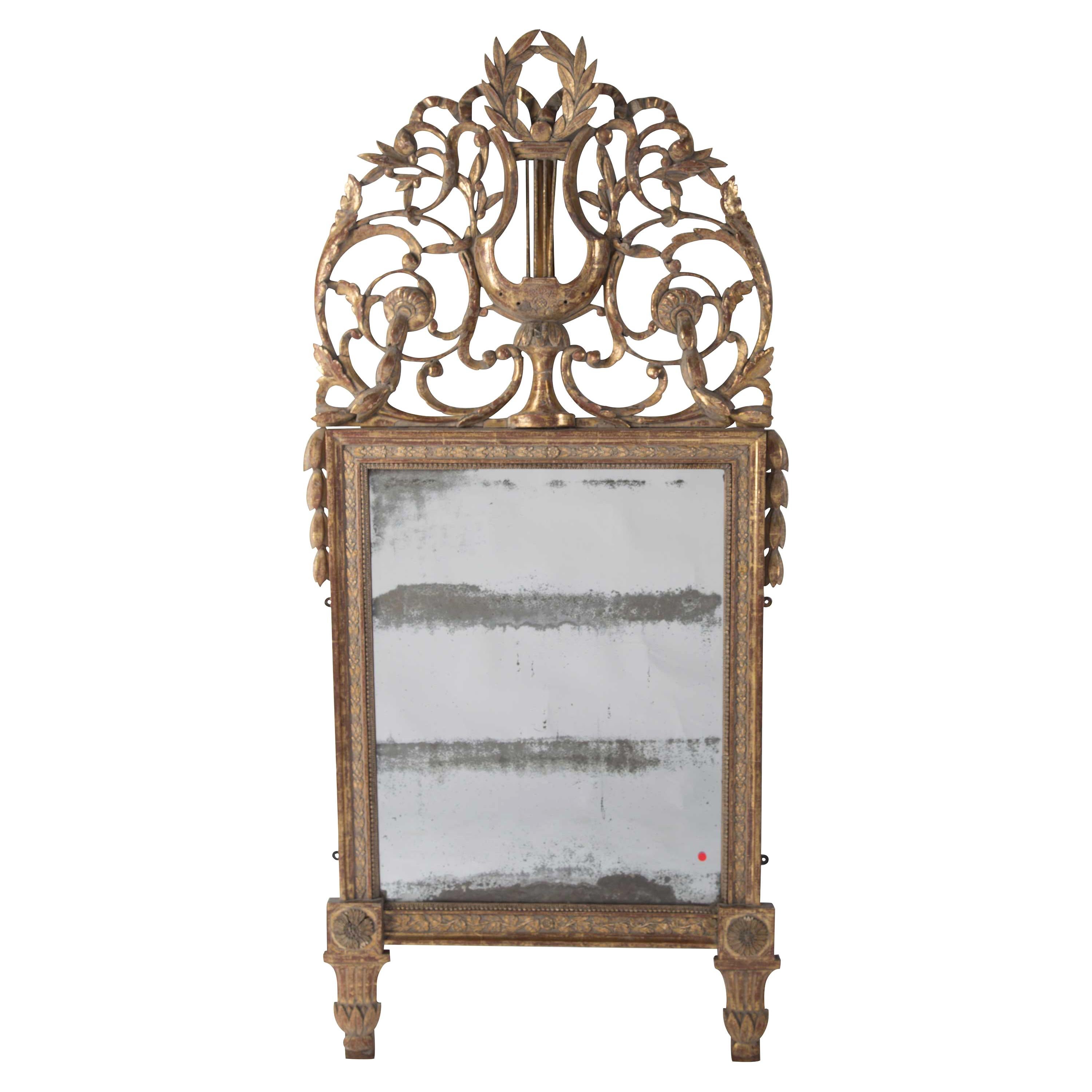 18th Century Crested Mirror