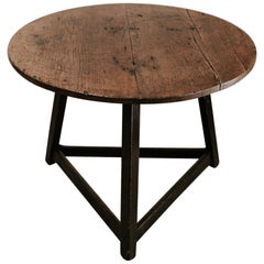 18th Century Cricket Table Beautiful Oakwood Top