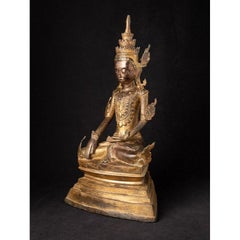 18th Century Crowned Shan Buddha Statue from Burma
