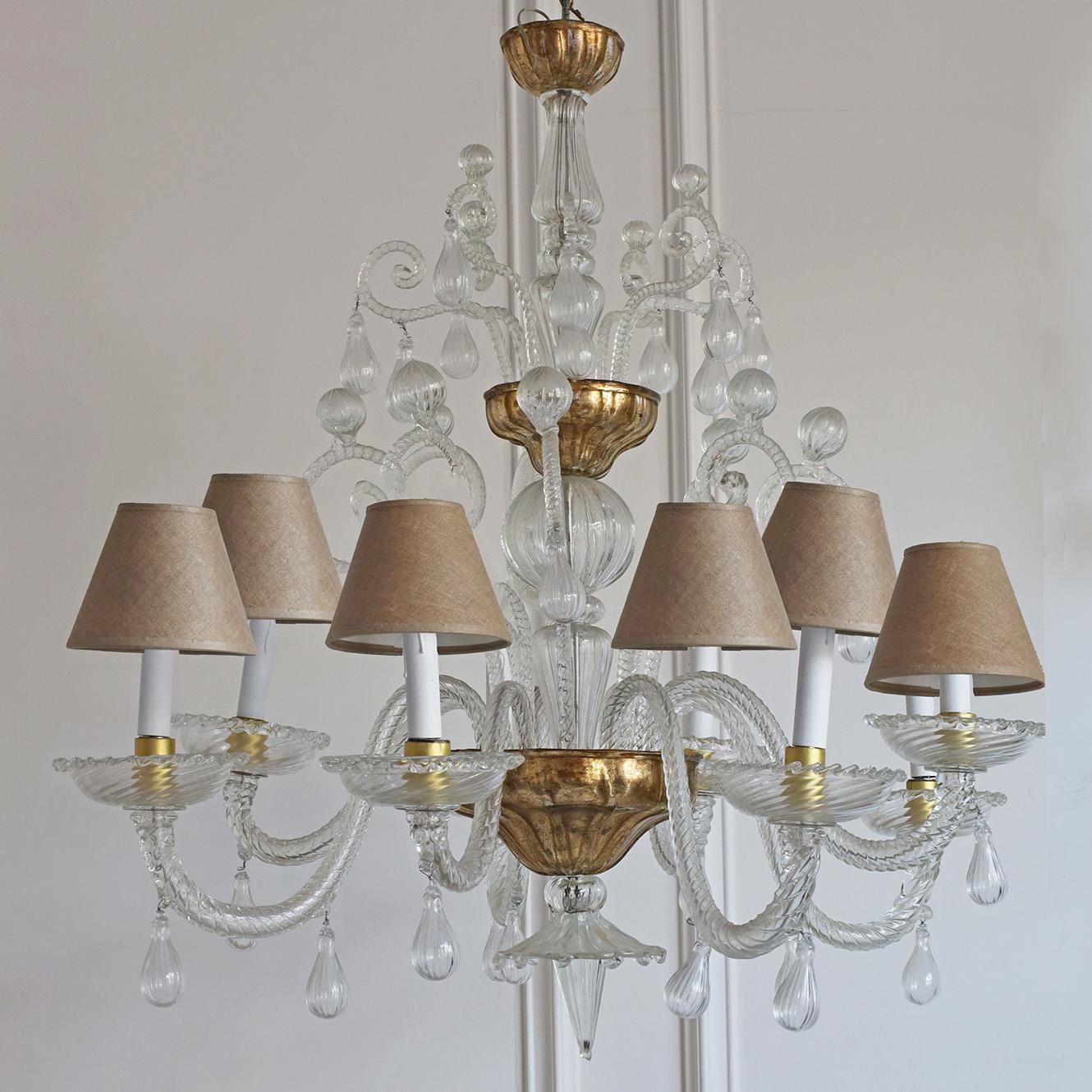 18th Century and Earlier 18th Century Crystal Belgian Liègeois Chandelier I For Sale