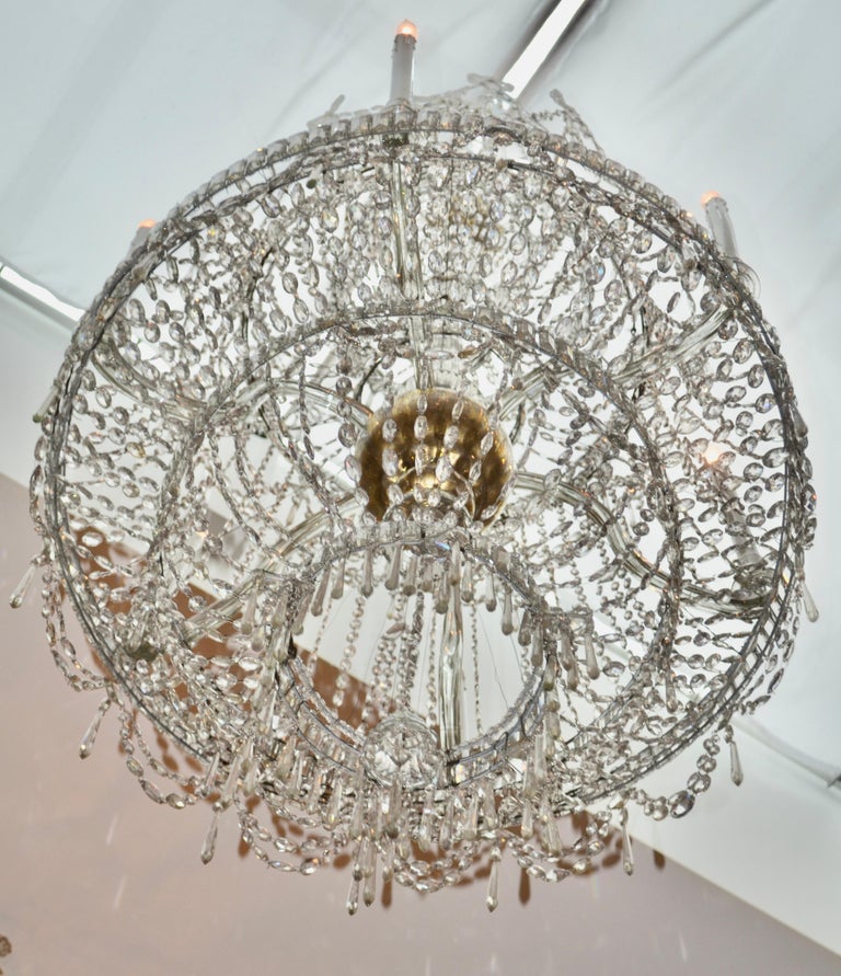 18th Century Crystal Chandelier from the Royal Crystal Manufacturer La