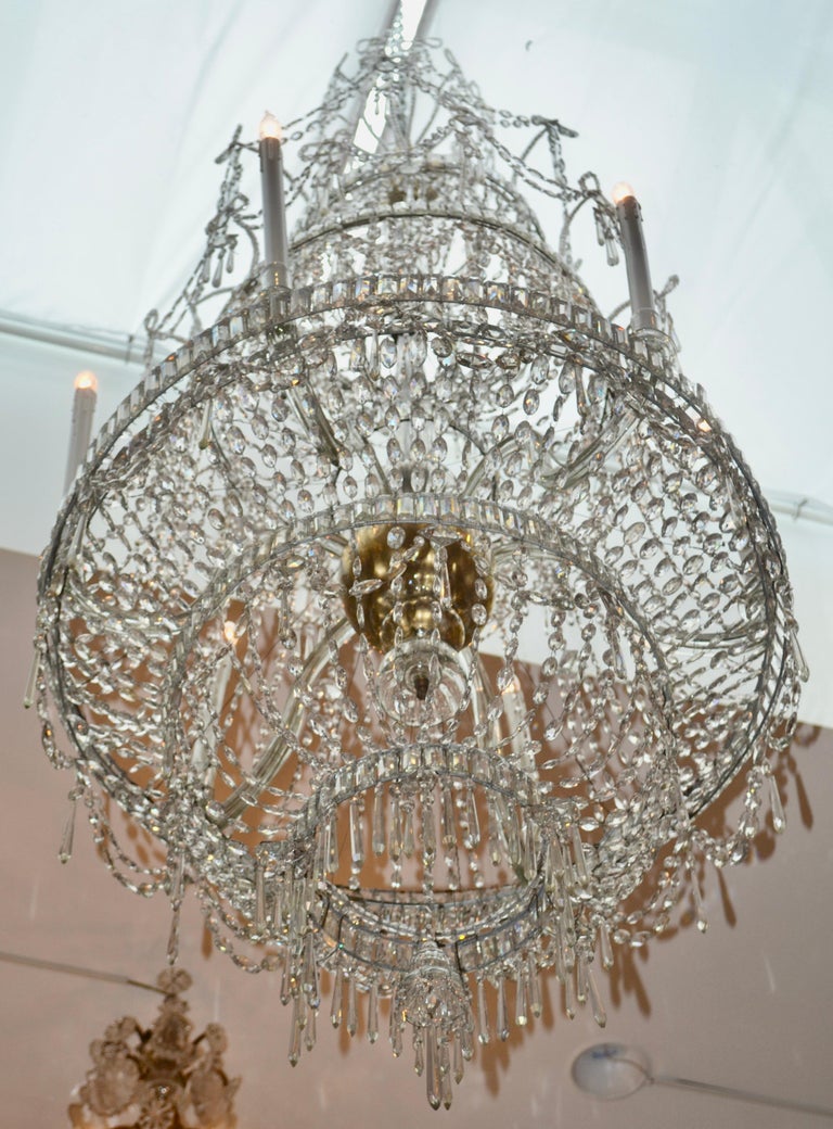 18th Century Crystal Chandelier from the Royal Crystal Manufacturer La