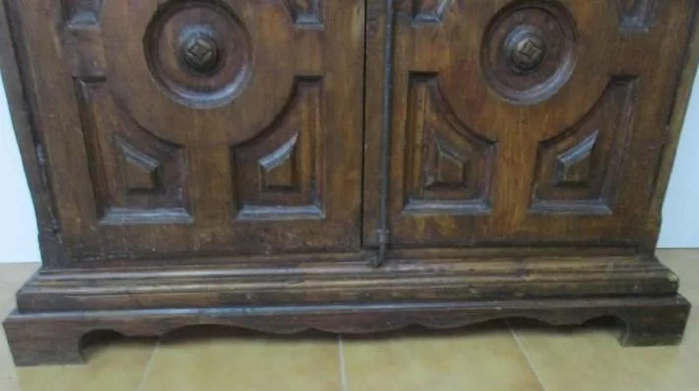 Spanish 18th Century Cupboard or Cabinet, Walnut, Castillian Influence, Spain Restored