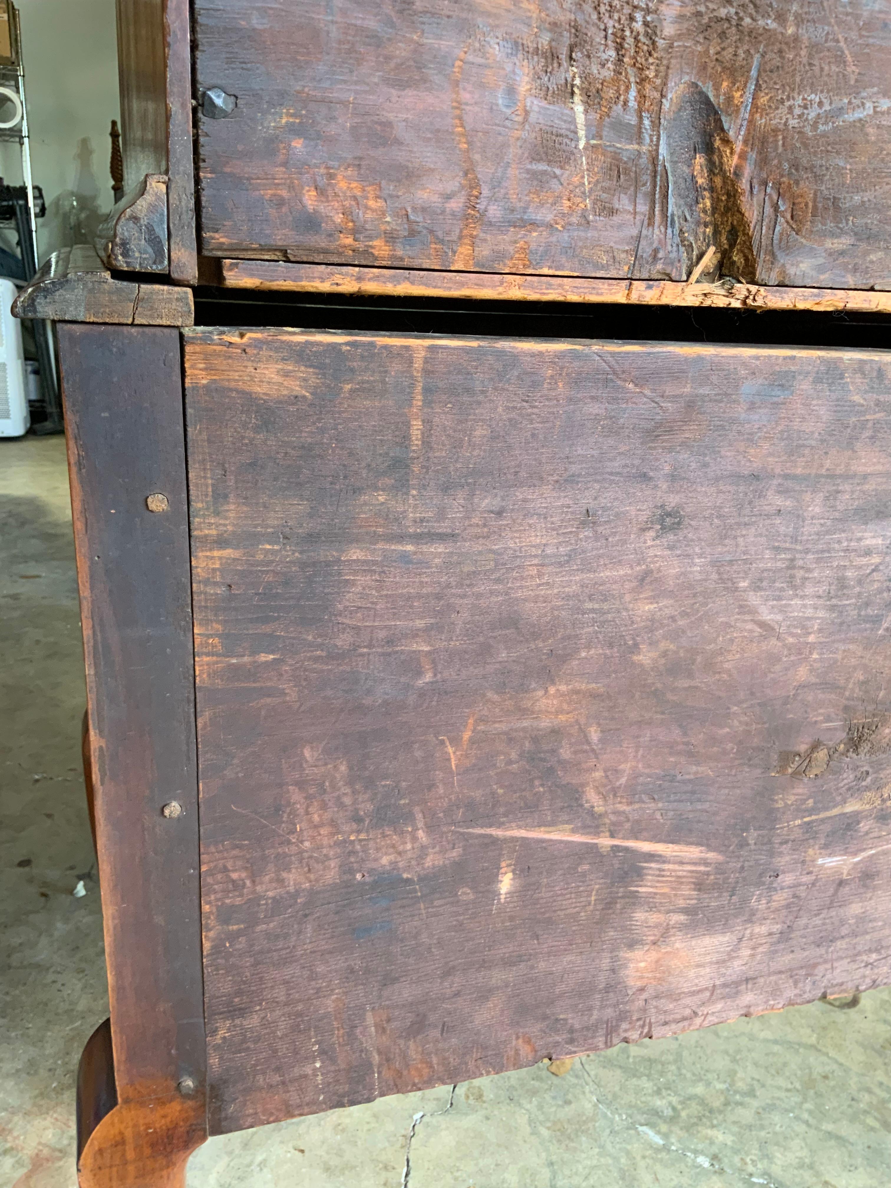 Acero Highboy in acero riccio del XVIII secolo in vendita