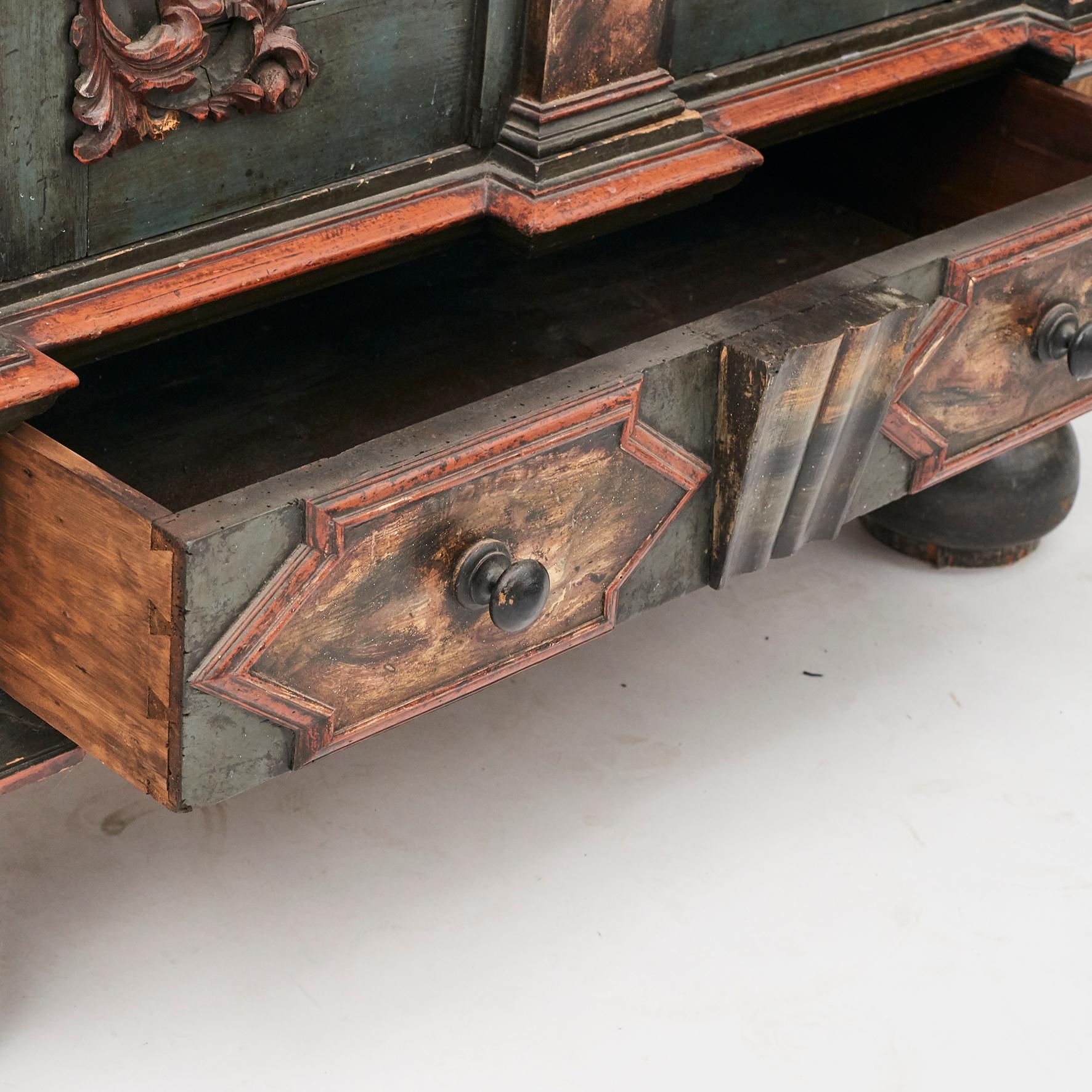 18th Century Danish Baroque Cabinet For Sale 7