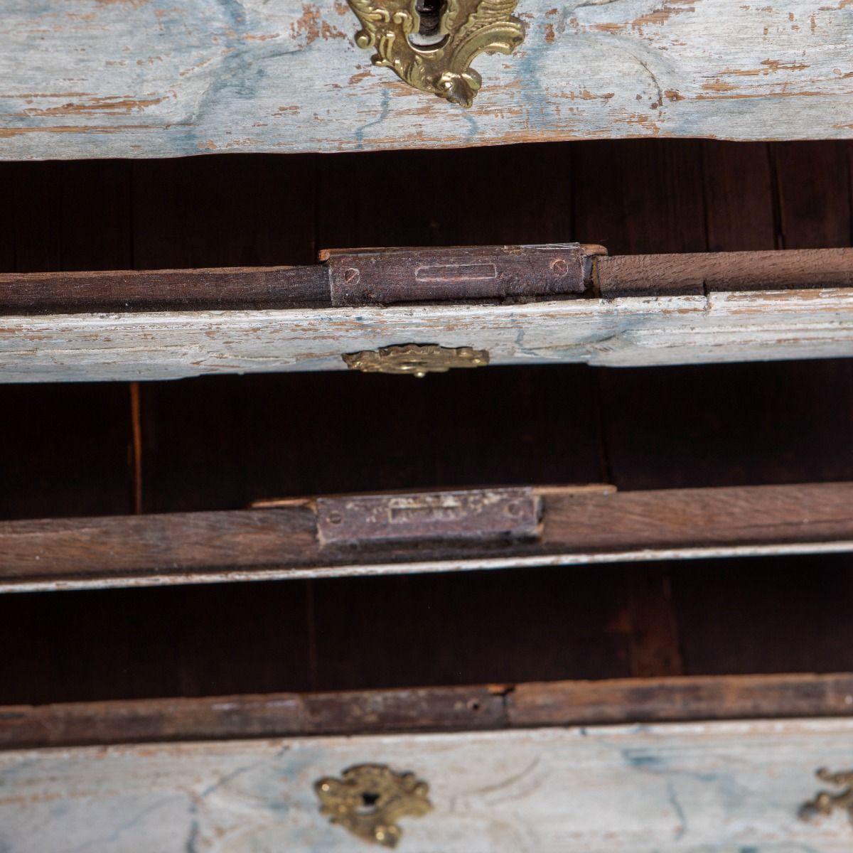 Scrivania barocca danese del 18° secolo in finto marmo in vendita 8