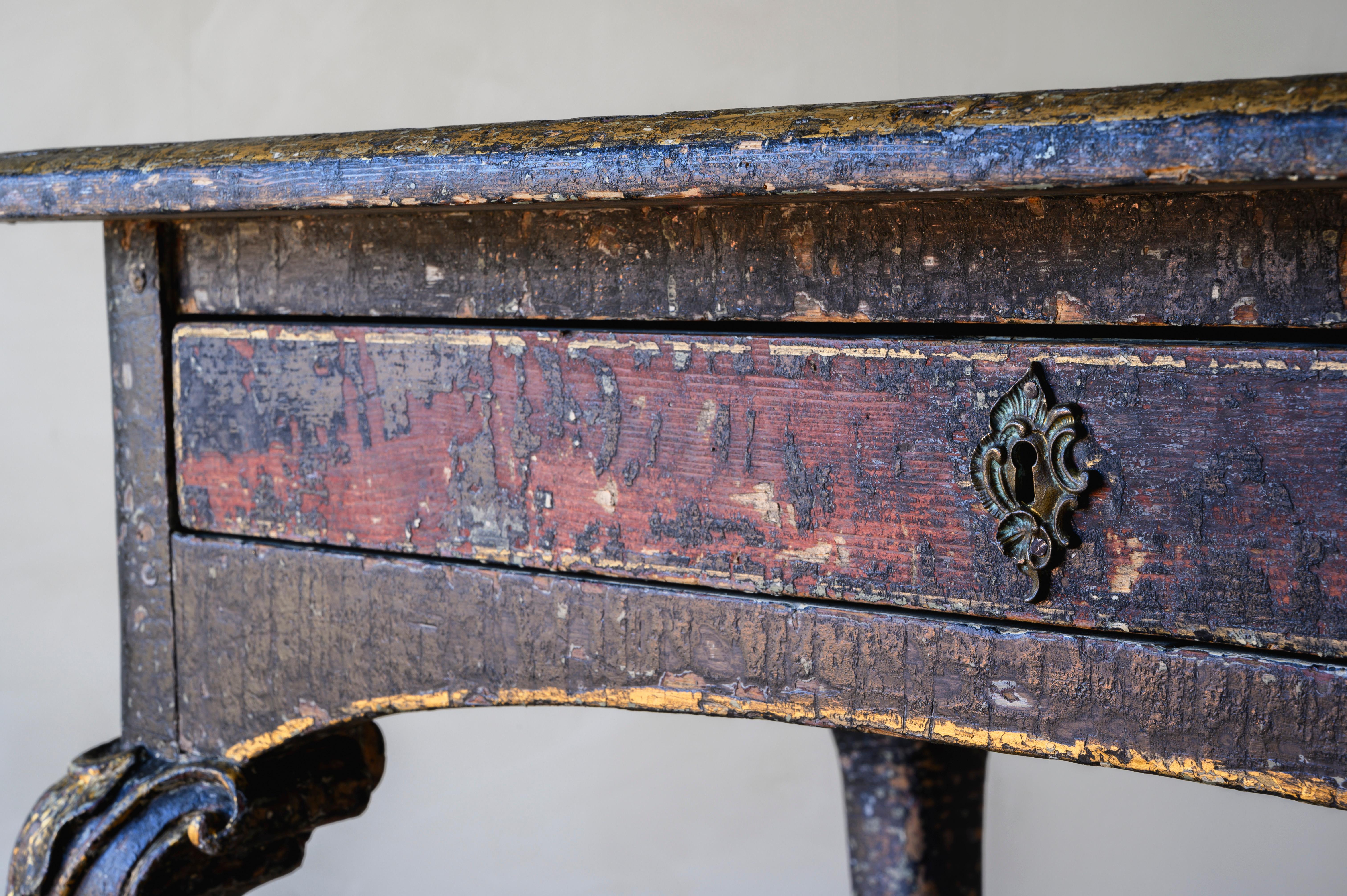 Wood 18th Century Danish Baroque Table